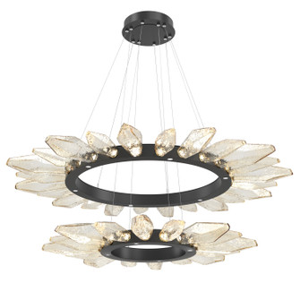 Rock Crystal LED Chandelier in Matte Black (404|CHB0050-2T-MB-CA-CA1-L1)