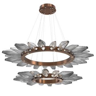 Rock Crystal LED Chandelier in Oil Rubbed Bronze (404|CHB0050-2T-RB-CS-CA1-L1)