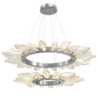 Rock Crystal LED Chandelier in Satin Nickel (404|CHB0050-2T-SN-CA-CA1-L3)