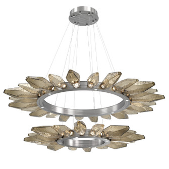 Rock Crystal LED Chandelier in Satin Nickel (404|CHB0050-2T-SN-CB-CA1-L3)