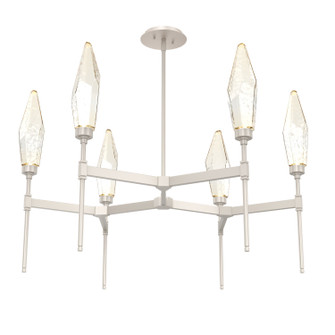 Rock Crystal LED Chandelier in Beige Silver (404|CHB0050-37-BS-CA-001-L1)