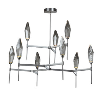 Rock Crystal LED Chandelier in Gunmetal (404|CHB0050-54-GM-CA-001-L1)