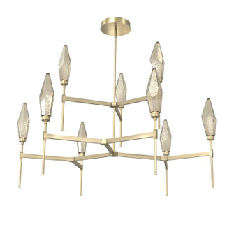 Rock Crystal LED Chandelier in Heritage Brass (404|CHB0050-54-HB-CB-001-L3)