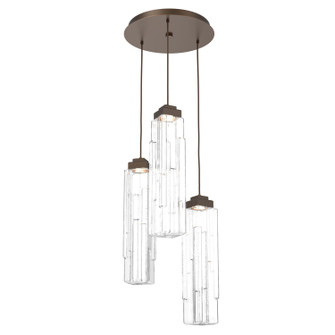Ledgestone LED Pendant in Flat Bronze (404|CHB0056-03-FB-LC-C01-L3)