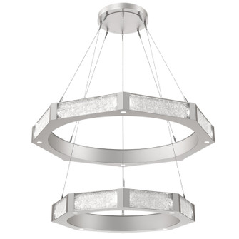 Glacier LED Chandelier in Beige Silver (404|CHB0061-2B-BS-GC-CA1-L1)