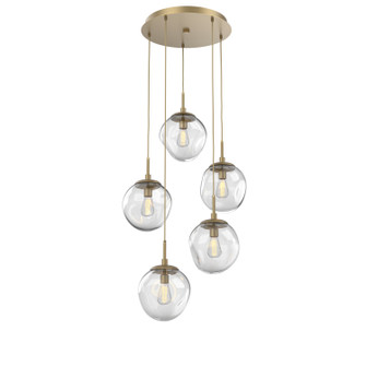 Aster Five Light Pendant in Gilded Brass (404|CHB0062-05-GB-C-C01-E2) Aster Five Light Pendant in Gilded Brass (404|CHB0062-05-GB-C-C01-E2)