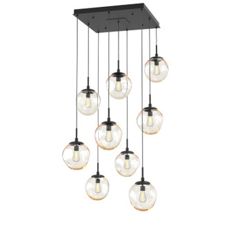 Aster Nine Light Pendant in Matte Black (404|CHB0062-09-MB-A-C01-E2)