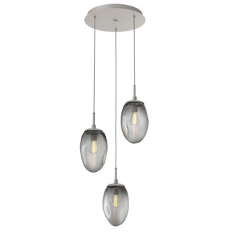 Meteo Three Light Pendant in Beige Silver (404|CHB0063-03-BS-S-C01-E2)