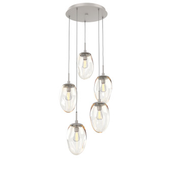 Meteo Five Light Pendant in Beige Silver (404|CHB0063-05-BS-A-C01-E2)