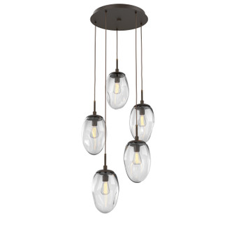 Meteo Five Light Pendant in Flat Bronze (404|CHB0063-05-FB-C-C01-E2)