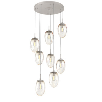 Meteo Eight Light Pendant in Beige Silver (404|CHB0063-08-BS-A-C01-E2)
