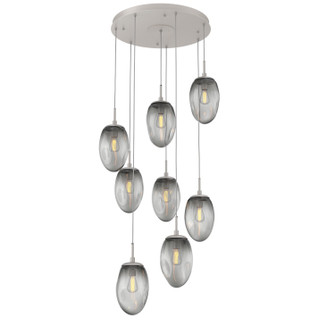 Meteo Eight Light Pendant in Beige Silver (404|CHB0063-08-BS-S-C01-E2)