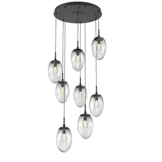 Meteo Eight Light Pendant in Matte Black (404|CHB0063-08-MB-C-C01-E2)