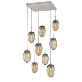 Meteo Nine Light Pendant in Beige Silver (404|CHB0063-09-BS-B-C01-E2)