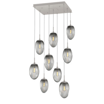 Meteo Nine Light Pendant in Beige Silver (404|CHB0063-09-BS-S-C01-E2)
