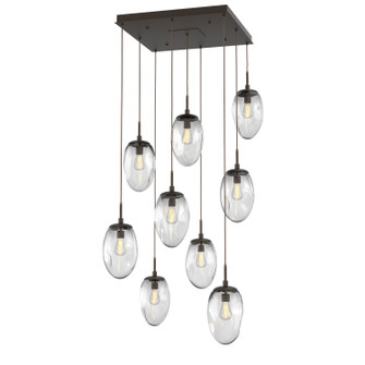 Meteo Nine Light Pendant in Flat Bronze (404|CHB0063-09-FB-C-C01-E2)