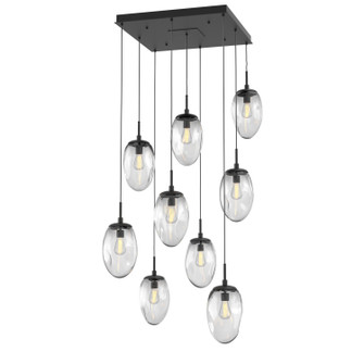 Meteo Nine Light Pendant in Matte Black (404|CHB0063-09-MB-C-C01-E2)