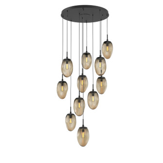 Meteo 11 Light Pendant in Matte Black (404|CHB0063-11-MB-B-C01-E2)