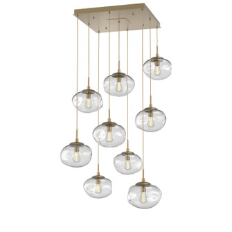 Nebula Nine Light Pendant in Gilded Brass (404|CHB0064-09-GB-C-C01-E2)