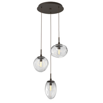 Cosmos Three Light Pendant in Flat Bronze (404|CHB0065-03-FB-C-C01-E2)