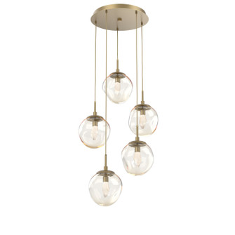 Aster LED Pendant in Gilded Brass (404|CHB0066-05-GB-GA-C01-L3)