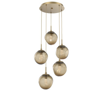 Aster LED Pendant in Gilded Brass (404|CHB0066-05-GB-GB-C01-L3)