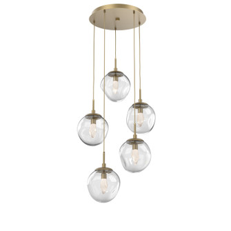 Aster LED Pendant in Gilded Brass (404|CHB0066-05-GB-GC-C01-L3)