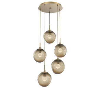 Aster LED Pendant in Gilded Brass (404|CHB0066-05-GB-ZB-C01-L1)