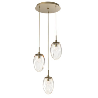 Meteo LED Pendant in Gilded Brass (404|CHB0067-03-GB-FA-C01-L3)