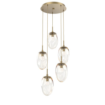 Meteo LED Pendant in Gilded Brass (404|CHB0067-05-GB-FA-C01-L3)