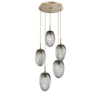 Meteo LED Pendant in Gilded Brass (404|CHB0067-05-GB-GS-C01-L1)