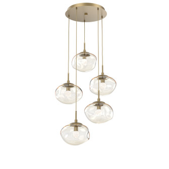 Nebula LED Pendant in Gilded Brass (404|CHB0068-05-GB-FA-C01-L1)