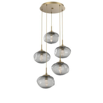 Nebula LED Pendant in Gilded Brass (404|CHB0068-05-GB-GS-C01-L3)