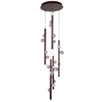 Stella LED Pendant in Flat Bronze (404|CHB0070-05-FB-CZ-CA1-L3)