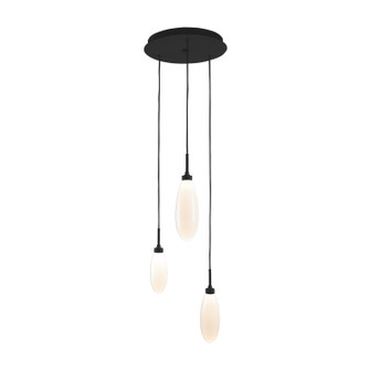 Fiori LED Pendant in Matte Black (404|CHB0071-03-MB-WL-C01-L3)