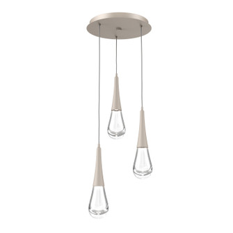 Raindrop LED Pendant in Beige Silver (404|CHB0078-03-BS-C-C01-L3)