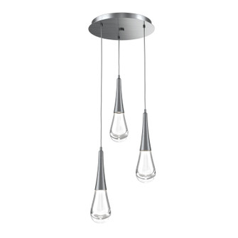 Raindrop LED Pendant in Gunmetal (404|CHB0078-03-GM-C-C01-L3)