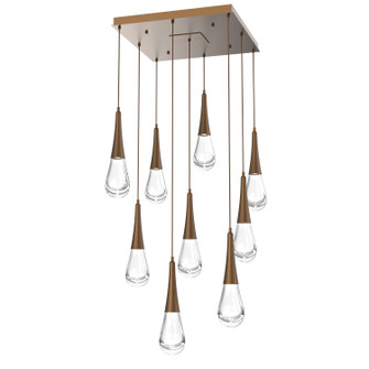 Raindrop LED Pendant in Flat Bronze (404|CHB0078-09-FB-C-C01-L3)
