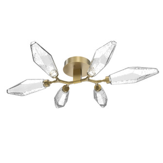 Rock Crystal LED Flush Mount in Gilded Brass (404|CLB0050-01-GB-CC-L3)