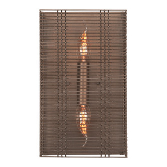 Downtown Mesh Two Light Wall Sconce in Flat Bronze (404|CSB0020-13-FB-0-E1)