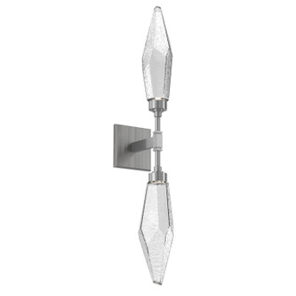 Rock Crystal LED Wall Sconce in Gunmetal (404|IDB0050-02-GM-CC-L3)