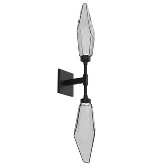 Rock Crystal LED Wall Sconce in Matte Black (404|IDB0050-02-MB-CS-L1)