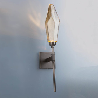 Rock Crystal LED Wall Sconce in Flat Bronze (404|IDB0050-07-FB-CB-L1)