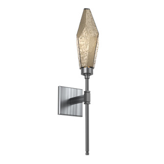 Rock Crystal LED Wall Sconce in Gunmetal (404|IDB0050-07-GM-CB-L3)