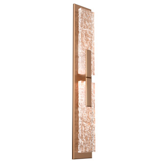 Glacier LED Wall Sconce in Heritage Brass (404|IDB0061-02-HB-GC-L1)