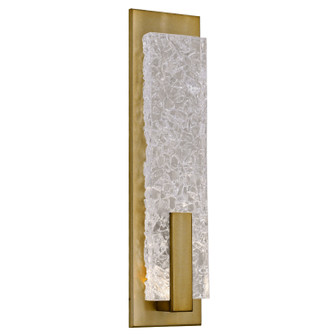 Glacier LED Wall Sconce in Heritage Brass (404|IDB0061-19-HB-GC-L3)