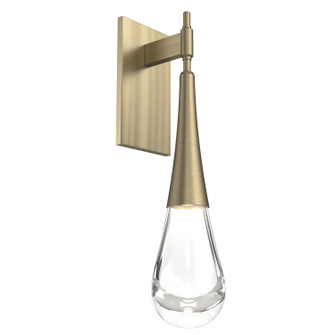 Raindrop LED Wall Sconce in Heritage Brass (404|IDB0078-01-HB-C-L3)