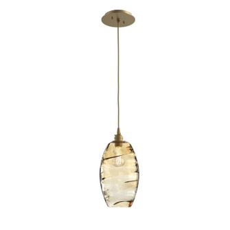 Ellisse Pendant in Gilded Brass (404|LAB0035-01-GB-OA-C01-E2)