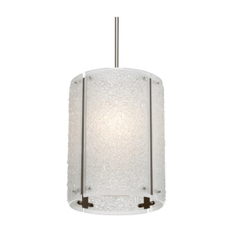 Textured Glass LED Pendant in Beige Silver (404|LAB0044-16-BS-FR-001-L1)