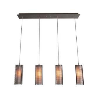 Downtown Mesh LED Linear Pendant in Flat Bronze (404|PLB0020-09-FB-F-C01-L3)
